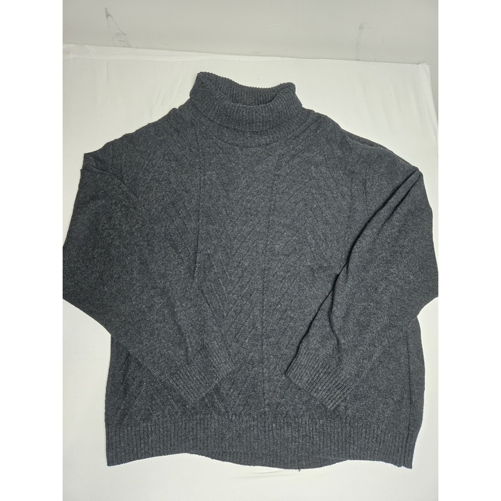 Vintage Tricots St. Raphael‎ Mens Sweater size 4XL gray pullover cowl neck